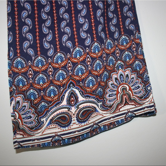 Bohemian Printed Flowy Pants - Picture 2 of 3
